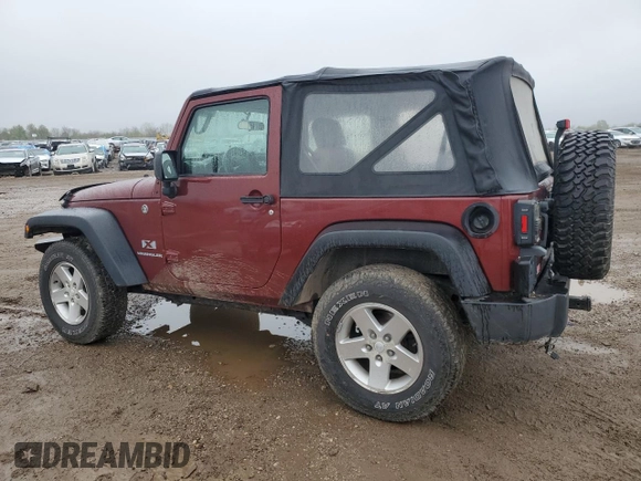 2008 Jeep Wrangler X with VIN 1J4FA24188L624865, listed as a Copart auction lot 55326885 with 142,185 mi miles and Clean Title. Bid and sale history available at DreamBid. Image 2.