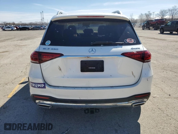 2022 Mercedes-Benz GLE 450 with VIN 4JGFB5KBXNA645994, listed as a Copart auction lot 50498785 with 41,047 mi miles and Salvage title. Bid and sale history available at DreamBid. Image 6.