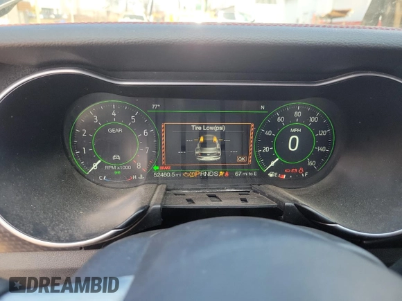 2018 Ford Mustang GT Premium with VIN 1FATP8FF0J5178312, listed as a Copart auction lot 50908785 with 54,660 mi miles and Salvage title. Bid and sale history available at DreamBid. Image 8.