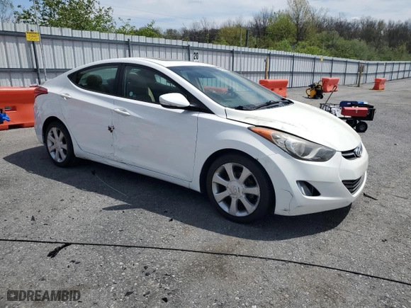 2013 Hyundai Elantra Limited with VIN 5NPDH4AE0DH307382, listed as a Copart auction lot 54208875 with 162,504 mi miles and Clean Title. Bid and sale history available at carsss.com. Image 4.