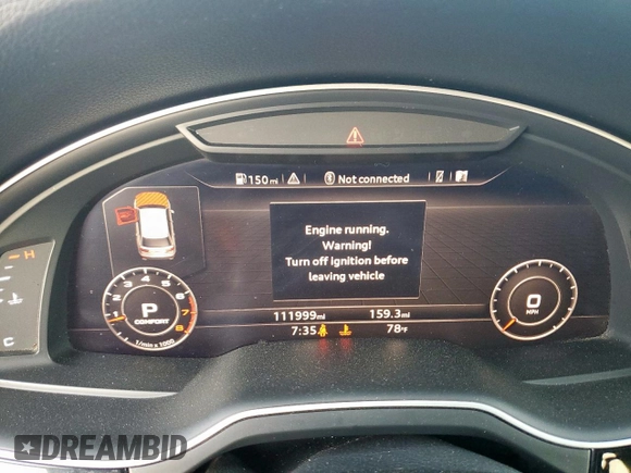 2017 Audi Q7 Prestige с VIN WA1VAAF78HD016622, выставлен на аукционе Copart как лот 59858645 с пробегом 111 999 миль миль и Чистый • Clean title. История ставок и продаж доступна на DreamBid. Изображение 9.