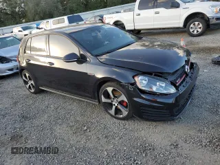 2015 Volkswagen GTI SE with VIN 3VW4T7AU1FM096646, listed as a Copart auction lot 83675134 with 79,900 mi miles and Salvage Title. Bid and sale history available at DreamBid. Image 4.