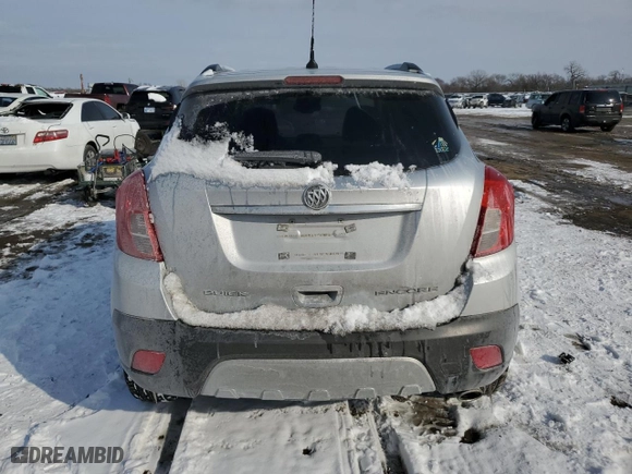 2014 Buick Encore Leather with VIN KL4CJCSB4EB639059, listed as a Copart auction lot 44918975 with 129,957 mi miles and Salvage Title. Bid and sale history available at carsss.com. Image 6.