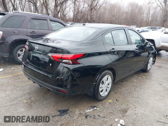2024 Nissan Versa S with VIN 3N1CN8DV8RL846690, listed as a IAAI auction lot 41480567 with 28,643 mi miles and . Bid and sale history available at DreamBid. Image 4.