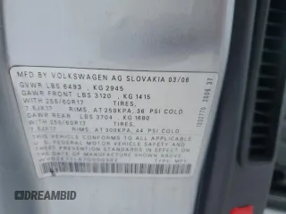 2007 Volkswagen Touareg V6 with VIN WVGZE77L57D000382, listed as a Copart auction lot 41463895 with 140,961 mi miles and Salvage Title. Bid and sale history available at DreamBid. Image 13.