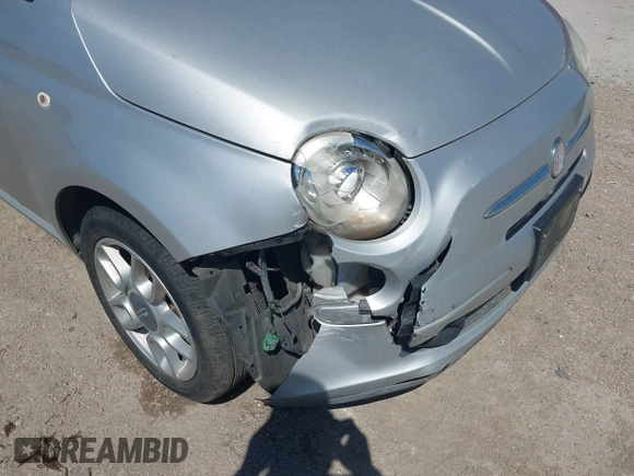 2013 FIAT 500 Pop with VIN 3C3CFFAR3DT511405, listed as a IAAI auction lot 42226337 with 93,018 mi miles and . Bid and sale history available at DreamBid. Image 6.