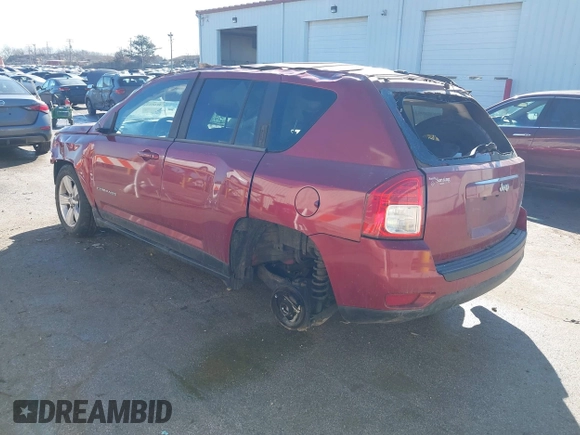 2014 Jeep Compass High Altitude with VIN 1C4NJCEA3ED539489, listed as a IAAI auction lot 41653313 with 124,462 mi miles. Bid and sale history available at carsss.com. Image 3.