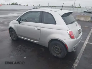 2014 FIAT 500 Pop with VIN 3C3CFFAR7ET264083, listed as a IAAI auction lot 42142971 with 130,549 mi miles. Bid and sale history available at carsss.com. Image 3.