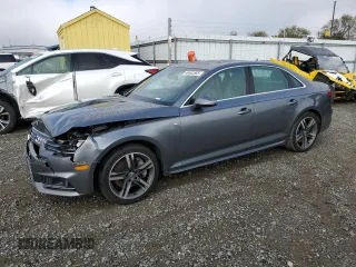 2017 Audi A4 Prestige with VIN WAUFNAF46HN056113, listed as a Copart auction lot 49492565 with 0 mi miles and Salvage Title. Bid and sale history available at carsss.com. Image 1.