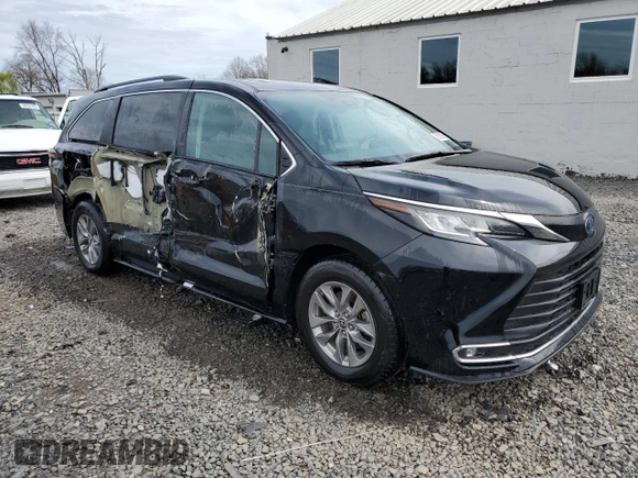 2022 Toyota Sienna XLE с VIN 5TDYSKFC2NS057332, выставлен на аукционе Copart как лот 51828685 с пробегом 47 332 миль миль и Списание • Salvage title. История ставок и продаж доступна на DreamBid. Изображение 4.