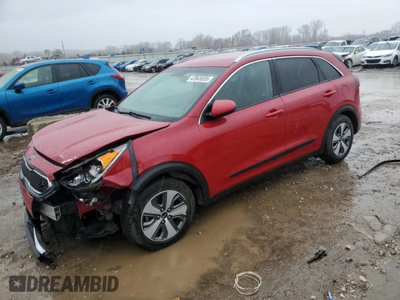 2018 Kia Niro LX with VIN KNDCB3LC7J5170343, listed as a Copart auction lot 47645555 with 83,727 mi miles and Salvage Title. Bid and sale history available at carsss.com. Image 1.