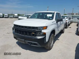 2021 Chevrolet Silverado 1500 Work Truck with VIN 1GCRYAEF9MZ212450, listed as a IAAI auction lot 42223475 with Not Provided miles and . Bid and sale history available at DreamBid. Image 2.