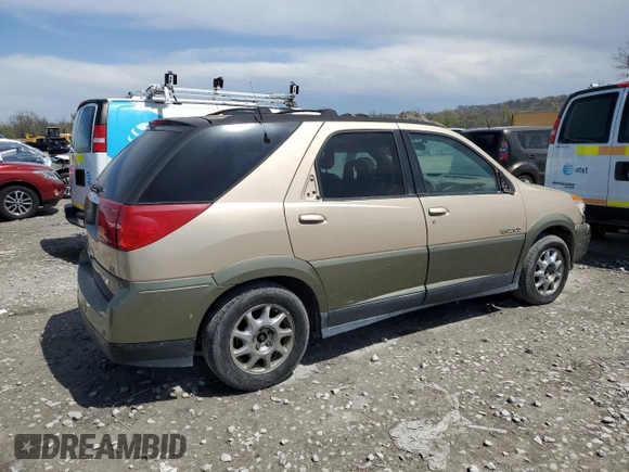 2002 Buick Rendezvous CXL with VIN 3G5DB03E02S596037, listed as a Copart auction lot 52425725 with 128,810 mi miles and Salvage Title. Bid and sale history available at DreamBid. Image 3.