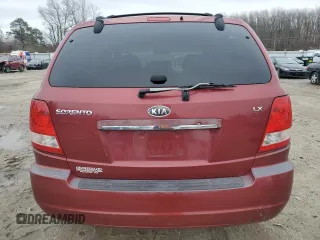 2006 Kia Sorento LX with VIN KNDJD733765583752, listed as a Copart auction lot 48997935 with 176,846 mi miles and Clean Title. Bid and sale history available at DreamBid. Image 6.