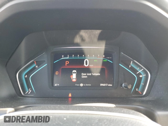 2019 Honda Odyssey EX with VIN 5FNRL6H56KB061780, listed as a Copart auction lot 61628045 with 96,017 mi miles and Salvage title. Bid and sale history available at DreamBid. Image 9.