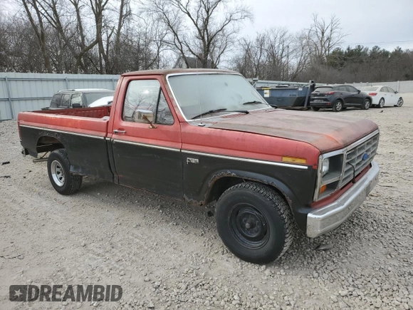 1985 Ford F-150 S with VIN 1FTDF15Y2FPA36888, listed as a Copart auction lot 87672205 with 90,046 mi miles and Clean title. Bid and sale history available at DreamBid. Image 4.