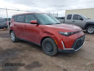 2024 Kia Soul S with VIN KNDJ23AU0R7916828, listed as a IAAI auction lot 41958588 with 35,518 mi miles and . Bid and sale history available at DreamBid. Image 1.