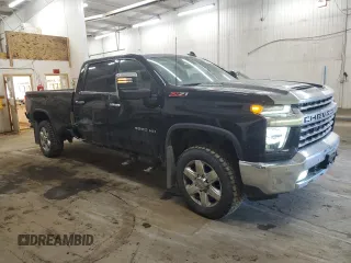2021 Chevrolet Silverado 3500HD LTZ with VIN 1GC4YUEY6MF195556, listed as a Copart auction lot 42080565 with 137,185 mi miles and Salvage Title. Bid and sale history available at DreamBid. Image 4.
