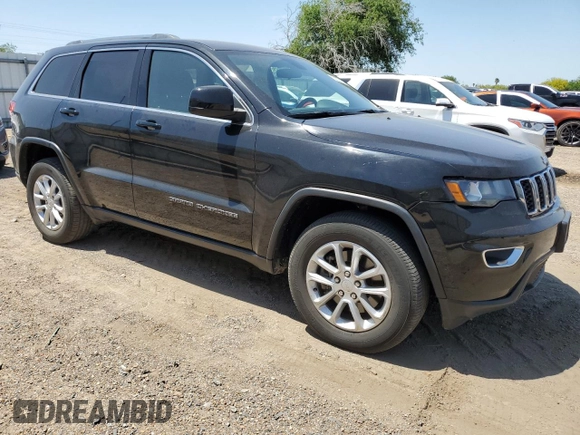 2021 Jeep Grand Cherokee Laredo E with VIN 1C4RJFAG8MC817661, listed as a Copart auction lot 52374235 with 25,305 mi miles and Salvage title. Bid and sale history available at DreamBid. Image 4.