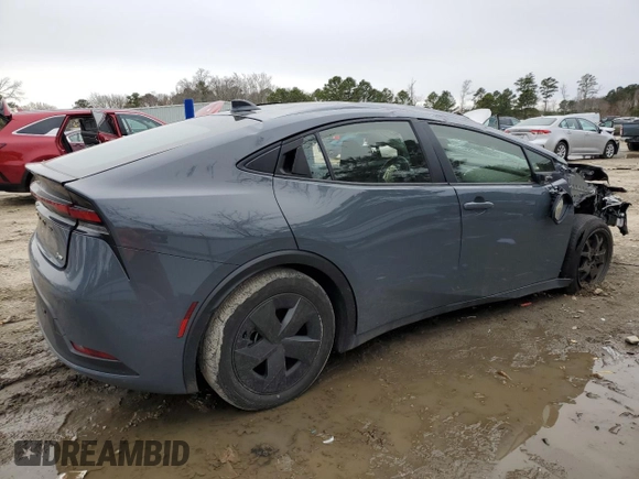 2024 Toyota Prius LE with VIN JTDACAAU9R3026384, listed as a Copart auction lot 47950135 with 21,299 mi miles and Salvage Title. Bid and sale history available at carsss.com. Image 3.