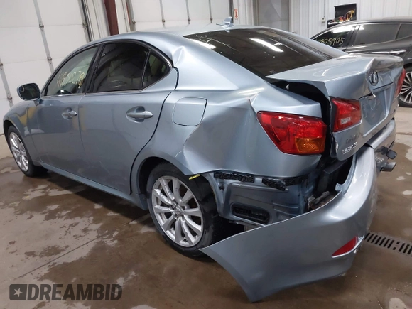 2008 Lexus IS 250 with VIN JTHCK262682024667, listed as a IAAI auction lot 41830278 with 239,124 mi miles and . Bid and sale history available at DreamBid. Image 3.