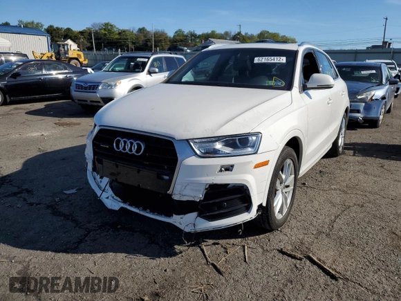 2016 Audi Q3 Premium Plus with VIN WA1EFCFS7GR022267, listed as a Copart auction lot 62165412 with 77,120 mi miles. Bid and sale history available at carsss.com. Image 9.