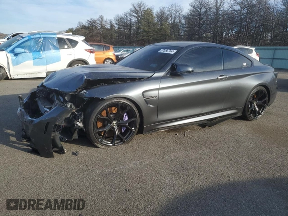 2016 BMW M4 with VIN WBS3R9C5XGK337197, listed as a Copart auction lot 87056764 with 110,398 mi miles and Salvage title. Bid and sale history available at DreamBid. Image 1.