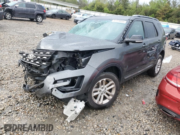 2017 Ford Explorer XLT with VIN 1FM5K7D84HGB68411, listed as a Copart auction lot 51478855 with 188,438 mi miles and Salvage Title. Bid and sale history available at DreamBid. Image 1.