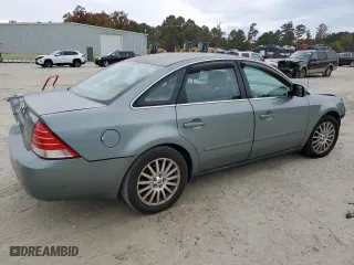 2005 Mercury Montego Premier with VIN 1MEFM42145G606121, listed as a Copart auction lot 78864334 with 0 mi miles and Salvage Title. Bid and sale history available at carsss.com. Image 3.