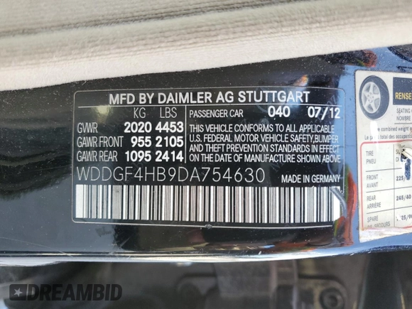 2013 Mercedes-Benz C 250 Sport z VIN WDDGF4HB9DA754630, wystawiony jako Copart lot #56878755 z przebiegiem 181 668 mil mil oraz Szkoda całkowita • Salvage title. Historia ofert i sprzedaży dostępna na DreamBid. Obrazek 13.