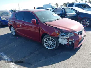 2013 Lexus CT 200h Hybrid with VIN JTHKD5BH6D2151480, listed as a IAAI auction lot 41348863 with 44,490 mi miles. Bid and sale history available at carsss.com. Image 1.