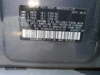 2015 Subaru Legacy 3.6R Limited with VIN 4S3BNEN6XF3072173, listed as a Copart auction lot 47979175 with 85,005 mi miles and Salvage Title. Bid and sale history available at carsss.com. Image 12.