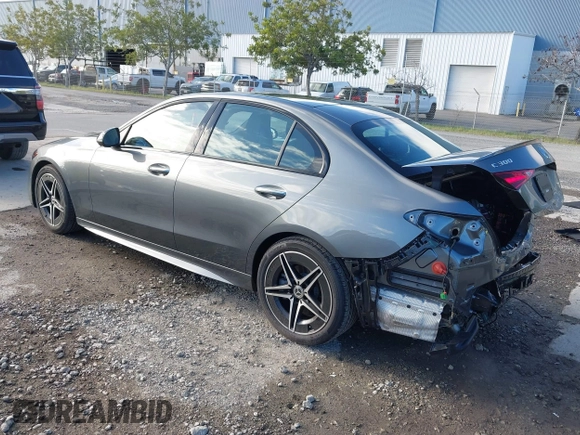 2024 Mercedes-Benz C 300 with VIN W1KAF4HB4RR224810, listed as a IAAI auction lot 41696262 with 999 mi miles and . Bid and sale history available at DreamBid. Image 3.