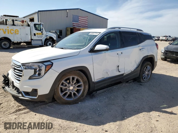 2023 GMC Terrain SLT z VIN 3GKALPEG6PL206614, wystawiony jako Copart lot #50987715 z przebiegiem 40 483 mil mil oraz Szkoda całkowita • Salvage title. Historia ofert i sprzedaży dostępna na DreamBid. Obrazek 1.