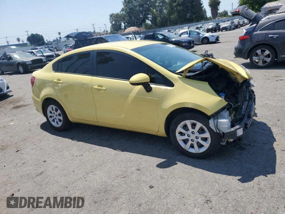 2016 Kia Rio LX with VIN KNADM4A38G6531473, listed as a Copart auction lot 64655924 with 99,744 mi miles and Salvage Title. Bid and sale history available at carsss.com. Image 4.