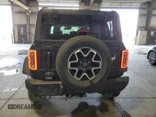 2023 Ford Bronco with VIN 1FMEE5DP2PLA95077, listed as a Copart auction lot 56154525 with 102,335 mi miles and Salvage title. Bid and sale history available at DreamBid. Image 6.