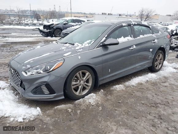 2019 Hyundai Sonata Sport with VIN 5NPE34AF5KH806249, listed as a IAAI auction lot 41567922 with 27,649 mi miles. Bid and sale history available at carsss.com. Image 16.