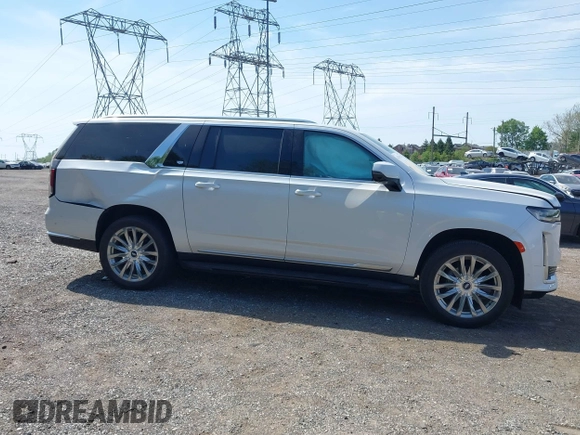 2021 Cadillac Escalade ESV Premium Luxury z VIN 1GYS4KKLXMR431568, wystawiony jako IAAI lot #42139123 z przebiegiem 37 696 mil mil oraz . Historia ofert i sprzedaży dostępna na DreamBid. Obrazek 14.