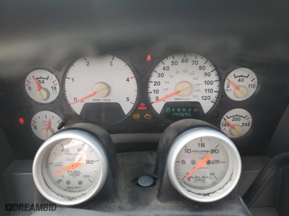 2006 Dodge Ram 2500 SLT with VIN 3D7KS28C96G127305, listed as a Copart auction lot 52401035 with 194,695 mi miles and Clean Title. Bid and sale history available at carsss.com. Image 9.