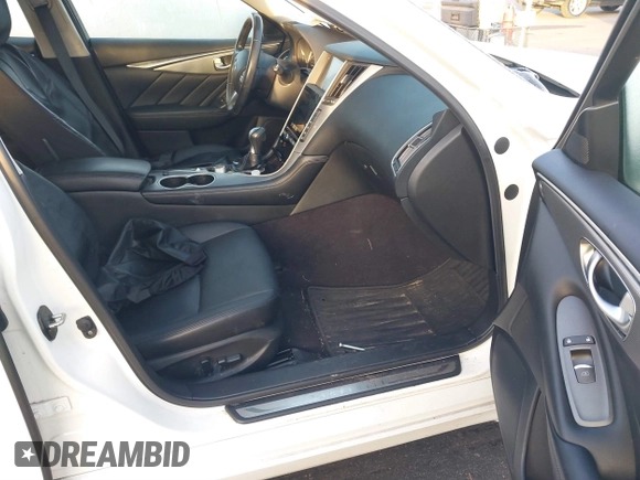 2017 Infiniti Q50 3.0t Premium with VIN JN1EV7AR1HM840809, listed as a IAAI auction lot 40866899 with 106,716 mi miles. Bid and sale history available at carsss.com. Image 5.