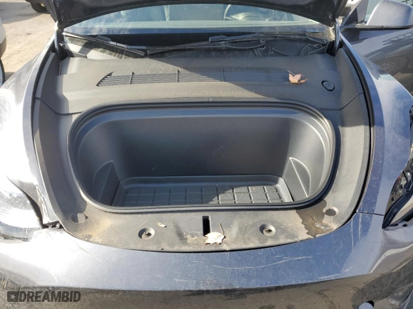 2023 Tesla Model Y Long Range with VIN 7SAYGDEE6PF841748, listed as a Copart auction lot 43748195 with 22,563 mi miles and Salvage Title. Bid and sale history available at carsss.com. Image 12.