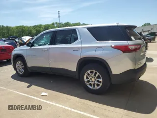2020 Chevrolet Traverse LS z VIN 1GNERFKW6LJ142780, wystawiony jako Copart lot #54752435 z przebiegiem 66 140 mil mil oraz Szkoda całkowita • Salvage title. Historia ofert i sprzedaży dostępna na DreamBid. Obrazek 2.