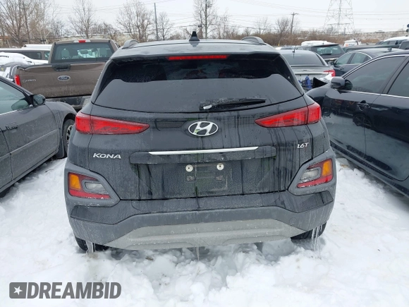2019 Hyundai Kona Limited with VIN KM8K33A58KU240609, listed as a IAAI auction lot 41272652 with 123,045 mi miles. Bid and sale history available at carsss.com. Image 16.