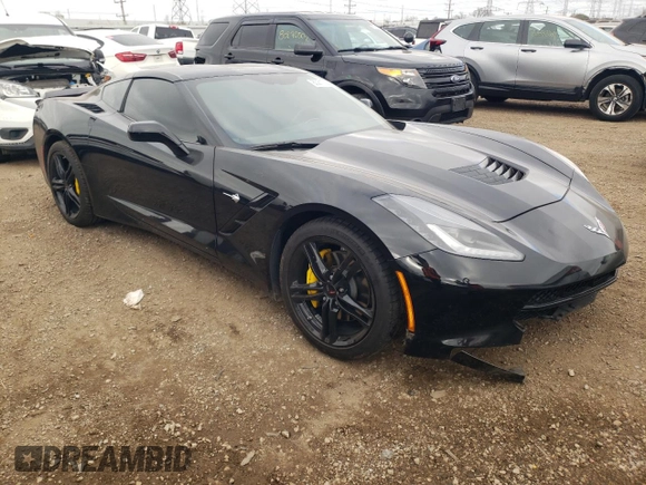 2016 Chevrolet Corvette 1LT with VIN 1G1YB2D76G5107768, listed as a Copart auction lot 80217064 with 36,688 mi miles and Salvage Title. Bid and sale history available at carsss.com. Image 4.