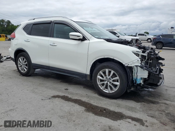 2017 Nissan Rogue SV with VIN KNMAT2MT1HP602744, listed as a Copart auction lot 57971345 with 159,362 mi miles and Salvage title. Bid and sale history available at DreamBid. Image 4.