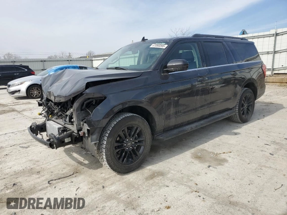 2024 Ford Expedition Max XLT with VIN 1FMJK1J81REA75973, listed as a Copart auction lot 47080095 with 6,711 mi miles and Salvage Title. Bid and sale history available at DreamBid. Image 1.