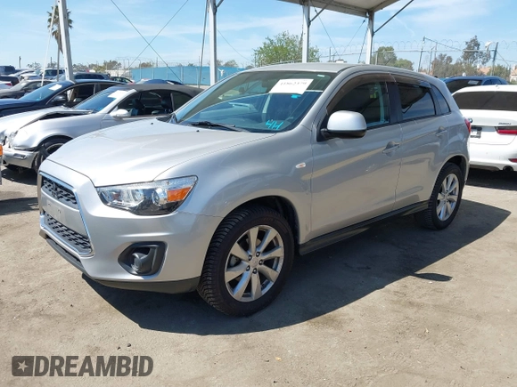 2014 Mitsubishi Outlander Sport ES with VIN 4A4AP3AUXEE003879, listed as a IAAI auction lot 41862379 with 65,297 mi miles. Bid and sale history available at carsss.com. Image 17.