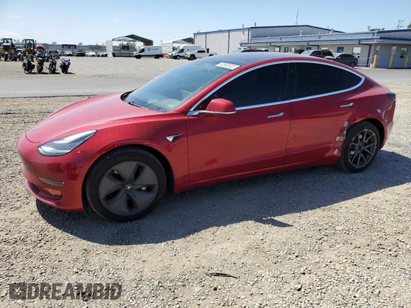 2020 Tesla Model 3 Long Range with VIN 5YJ3E1EB9LF744314, listed as a Copart auction lot 53992025 with 74,645 mi miles and Salvage Title. Bid and sale history available at carsss.com. Image 1.