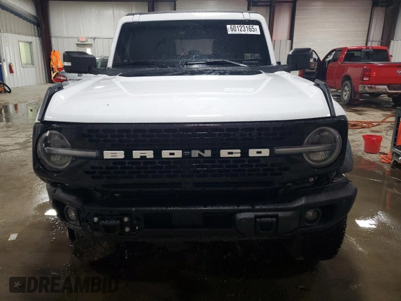 2023 Ford Bronco z VIN 1FMEE5DP9PLC00732, wystawiony jako Copart lot #60123165 z przebiegiem 10 672 mil mil oraz Szkoda całkowita • Salvage title. Historia ofert i sprzedaży dostępna na DreamBid. Obrazek 5.