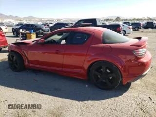 2004 Mazda RX-8 with VIN JM1FE173240107817, listed as a Copart auction lot 75936604 with 164,779 mi miles and Salvage Title. Bid and sale history available at carsss.com. Image 2.
